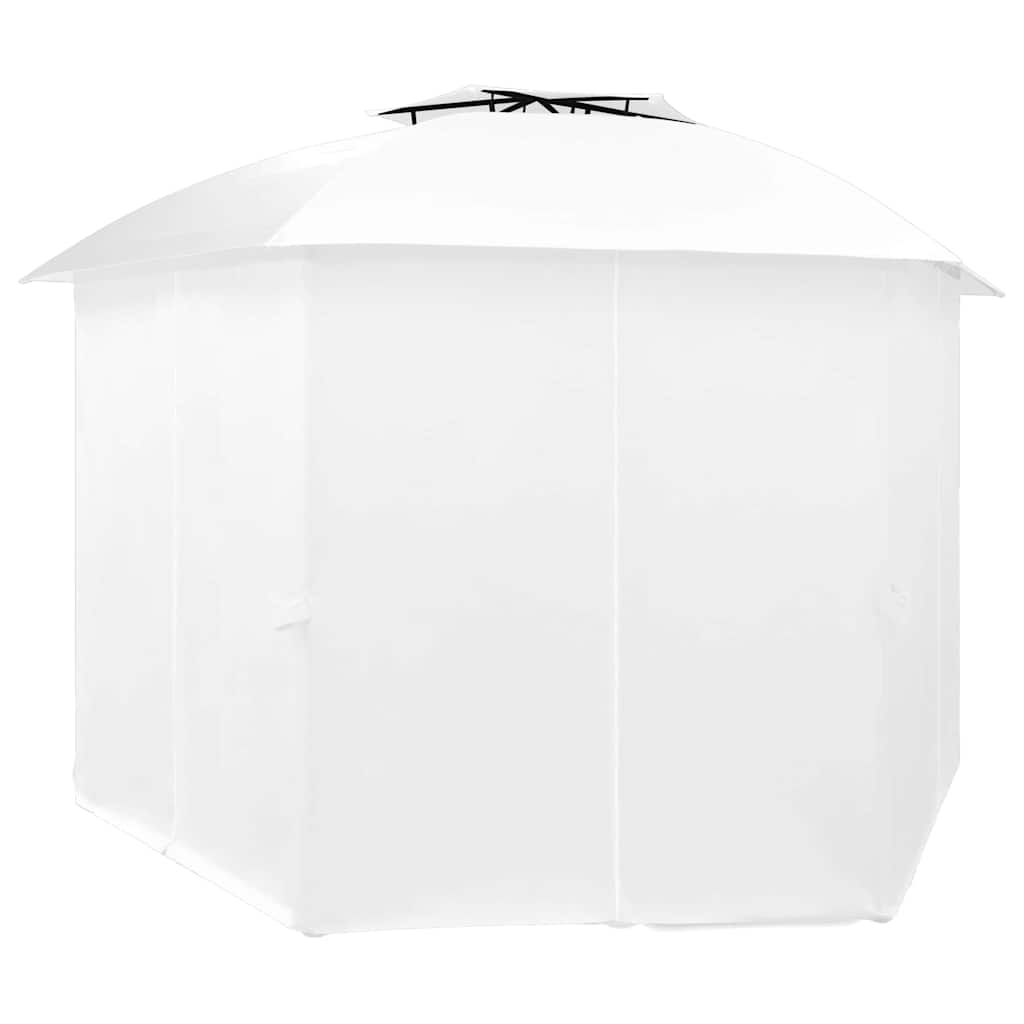 Garden Marquee with Curtains 360x312x265 cm White 180 g/m²