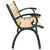 Garden Bench 123 cm Cast Iron and Solid Firwood
