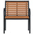 Garden Chairs 2 pcs Steel and WPC Black and Brown