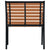 Garden Chairs 2 pcs Steel and WPC Black and Brown