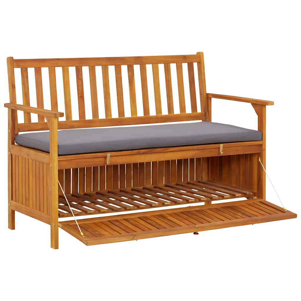 Garden Storage Bench 120 cm Solid Acacia Wood