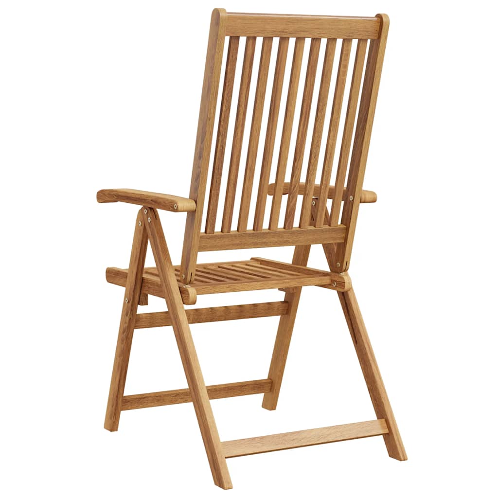 Folding Garden Chairs 3 pcs Solid Acacia Wood