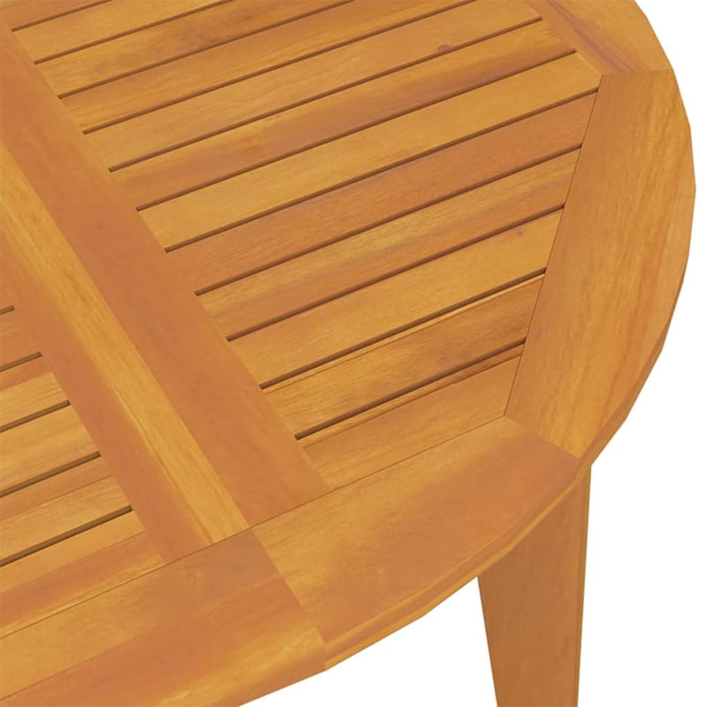Garden Table Ø110x75 cm Solid Wood Acacia