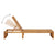 Sun Lounger Solid Acacia Wood