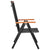 Folding Garden Chairs 6 pcs Textilene Black