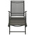 3 Piece Garden Lounge Set Textilene and Aluminium Black