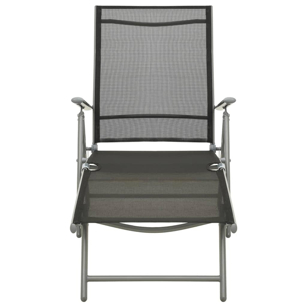 3 Piece Garden Lounge Set Textilene and Aluminium Silver