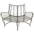 Garden Half Round Tree Bench 160 cm Steel