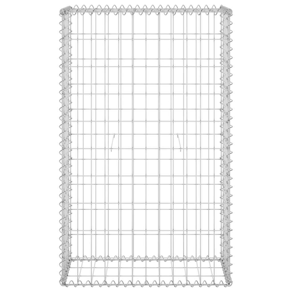 Gabion Wall with Covers Galvanised Steel 60x30x100 cm