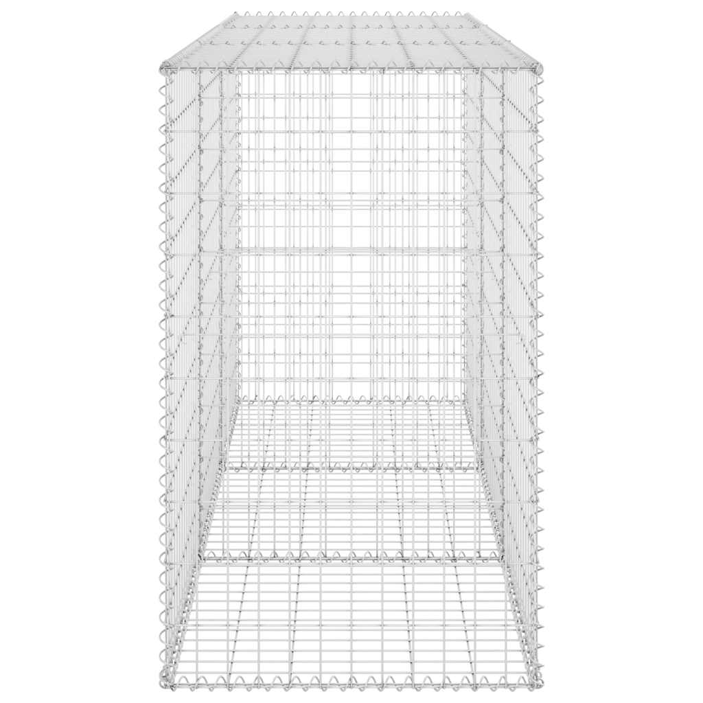 Gabion Wall with Covers Galvanised Steel 200x60x100 cm