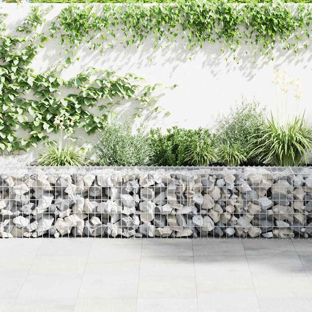 Gabion Wall with Covers Galvanised Steel 900x30x50 cm