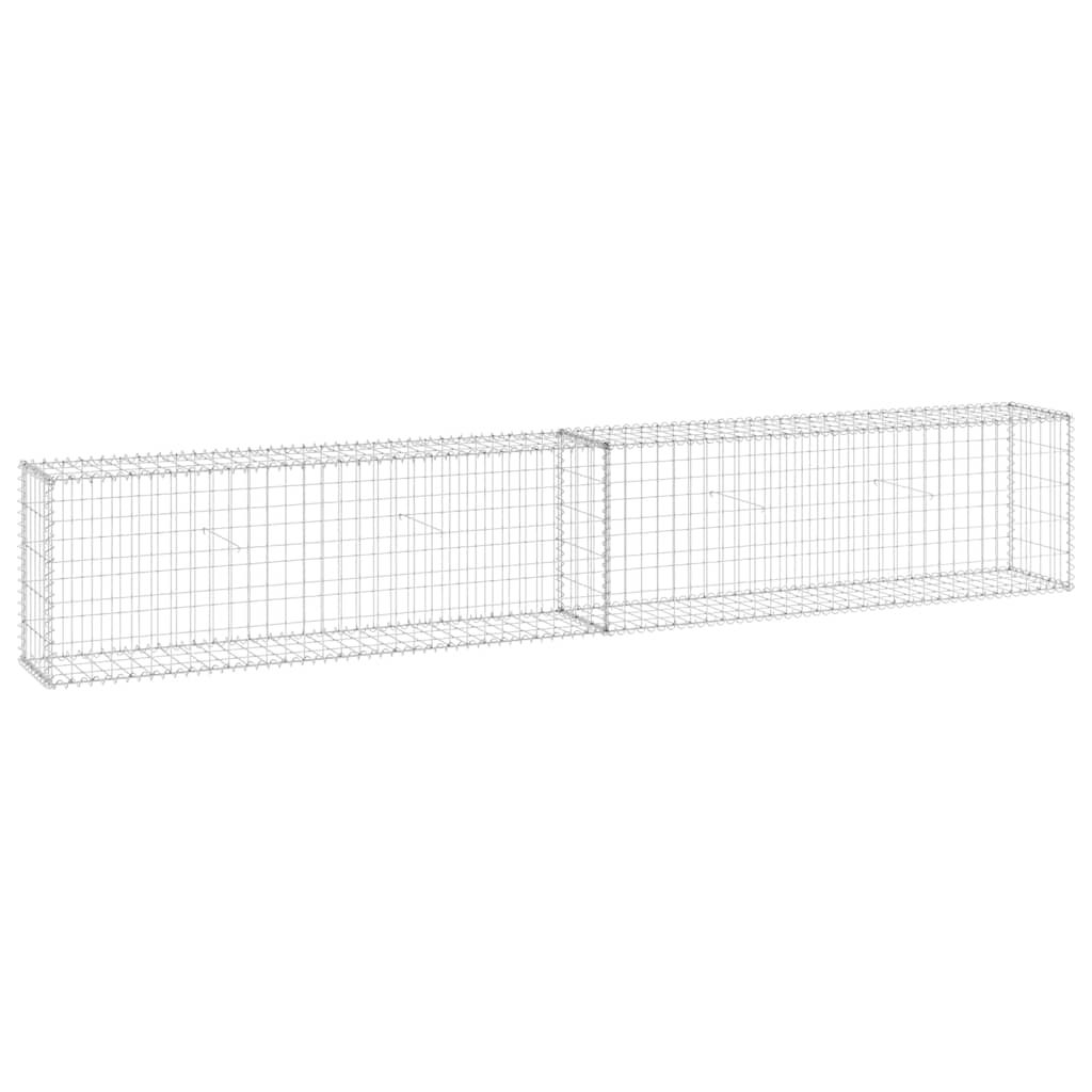 Gabion Wall with Covers Galvanised Steel 300x30x50 cm