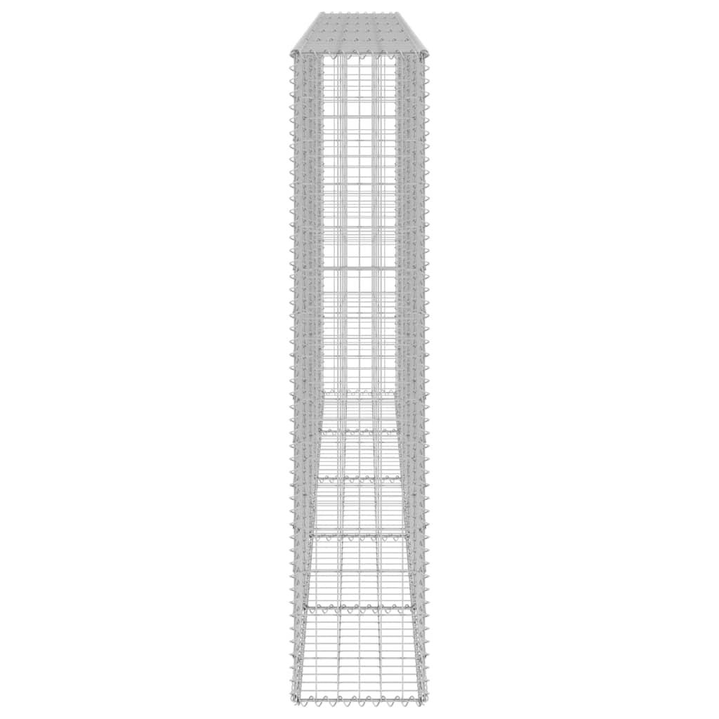 Gabion Wall with Covers Galvanised Steel 300x30x150 cm