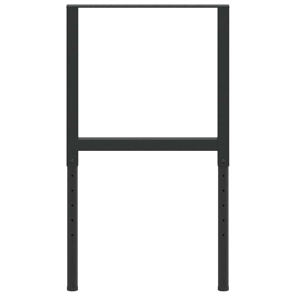 Adjustable Work Bench Frames 2 pcs Metal 55x(69-95.5) cm Black