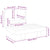 2 Piece Garden Lounge Set with Cream White Cushions Acacia Wood