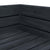 2 Piece Garden Pallet Lounge Set Grey Wood