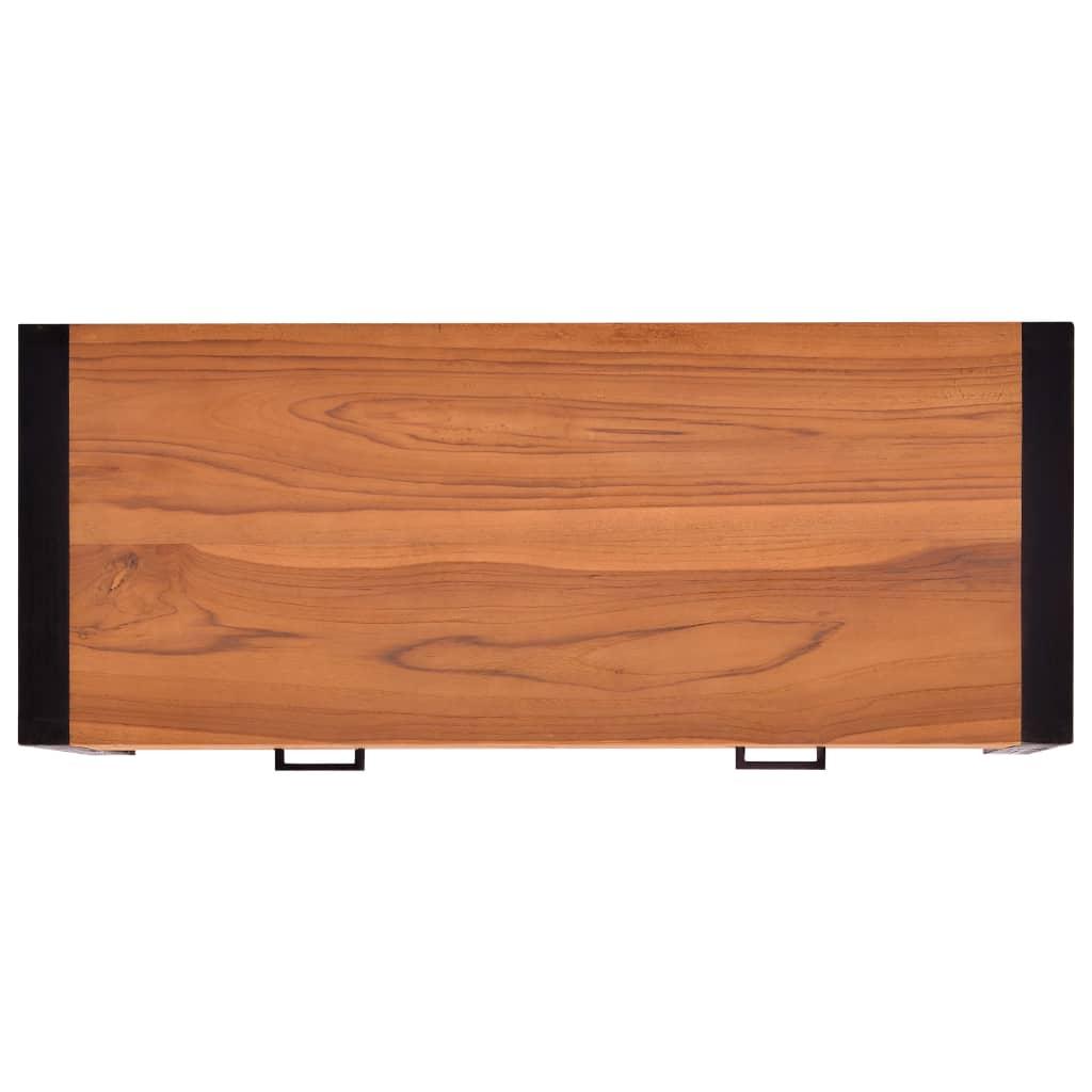 Desk with 2 Drawers 100x40x75 cm Teak Wood