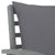 Garden Bench 120 cm with Dark Grey Cushion Solid Acacia Wood