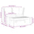3 Piece Garden Lounge Set with Cream Cushion Solid Acacia Wood