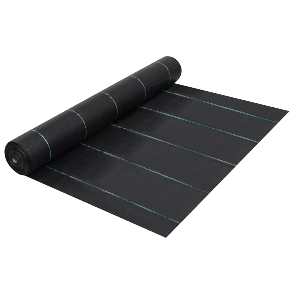 Weed &amp; Root Control Mat Black 1x10 m PP