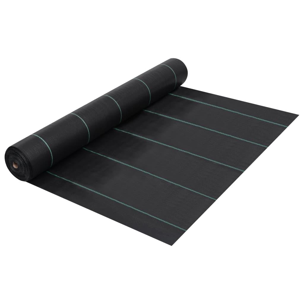 Weed &amp; Root Control Mat Black 1x100 m PP