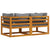 Sectional Corner Sofas 2 pcs with Cushions Dark Grey