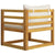 Garden Chair with Cream Cushions Solid Acacia Wood