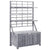 Storage Box with Trellis Grey 99x55x160 cm Solid Acacia Wood