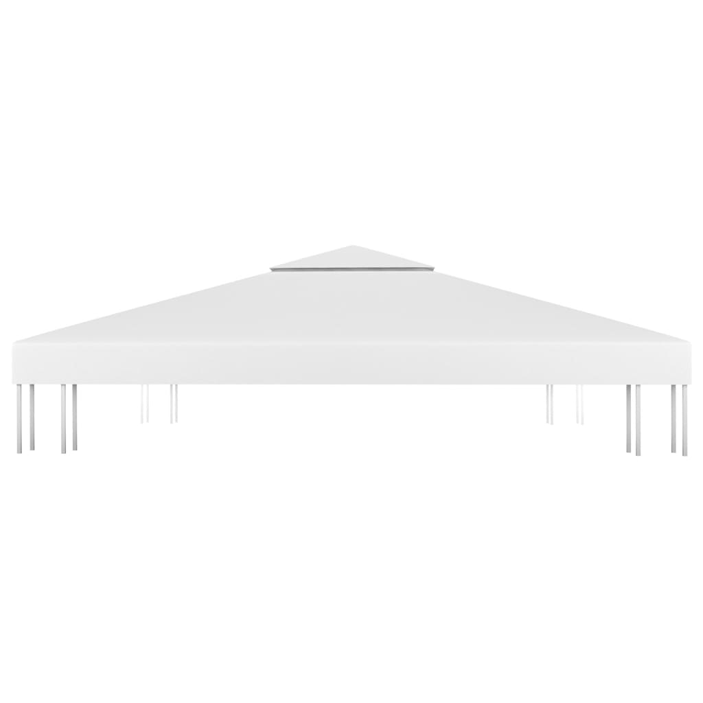 2-Tier Gazebo Top Cover 310 g/m² 3x3 m White