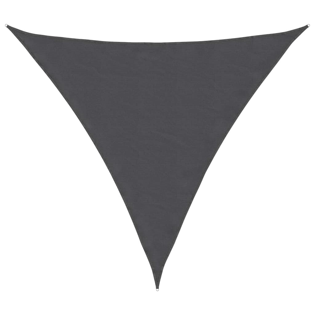 Sunshade Sail Oxford Fabric Triangular 3x3x3 m Anthracite