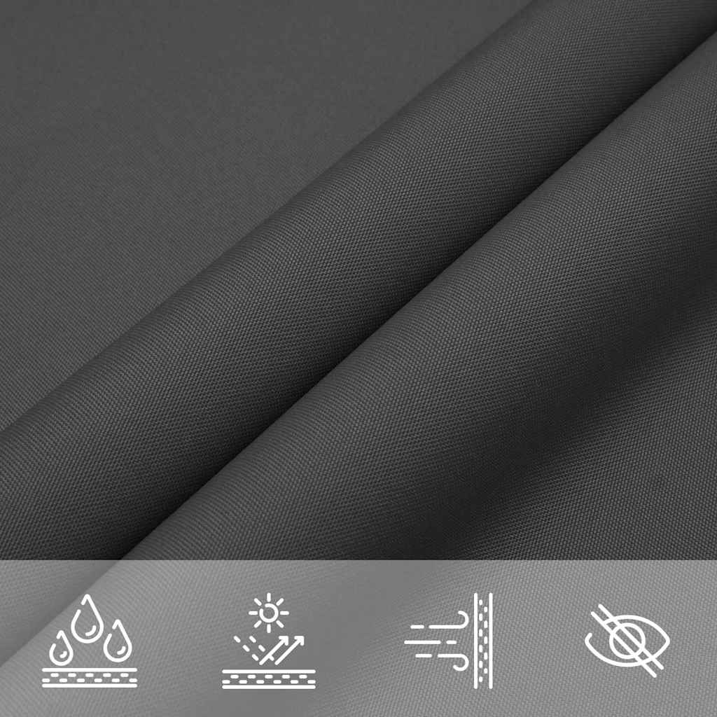 Sunshade Sail Oxford Fabric Triangular 3x3x3 m Anthracite