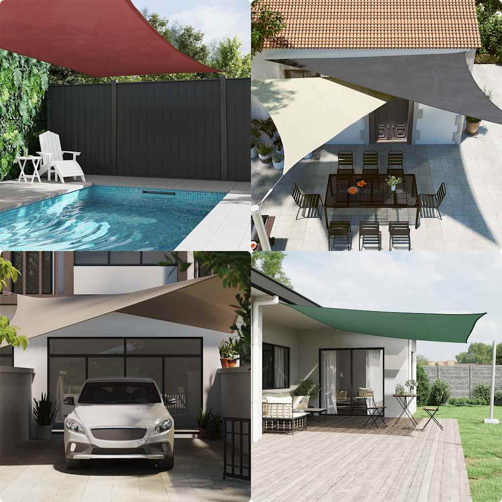 Sunshade Sail Oxford Fabric Rectangular 2x4 m White