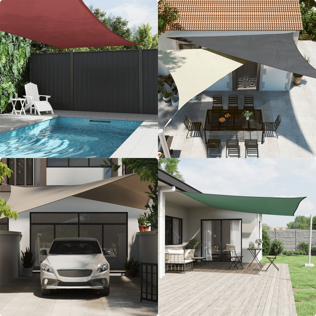 Sunshade Sail Oxford Fabric Rectangular 3x6 m White