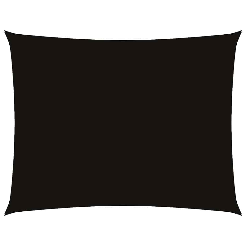 Sunshade Sail Oxford Fabric Rectangular 4x6 m Black