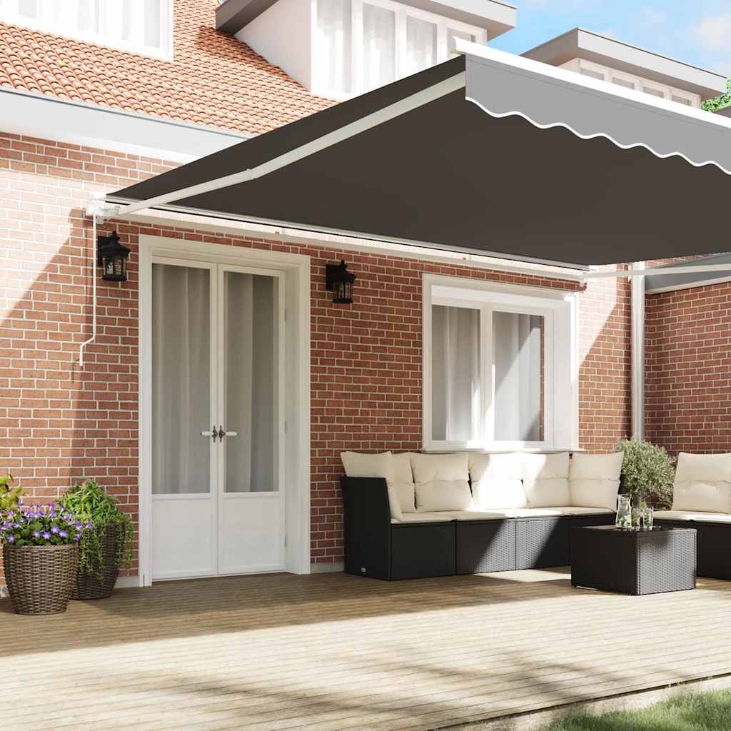 Awning Frame Manual White 400 x 350 cm Aluminium
