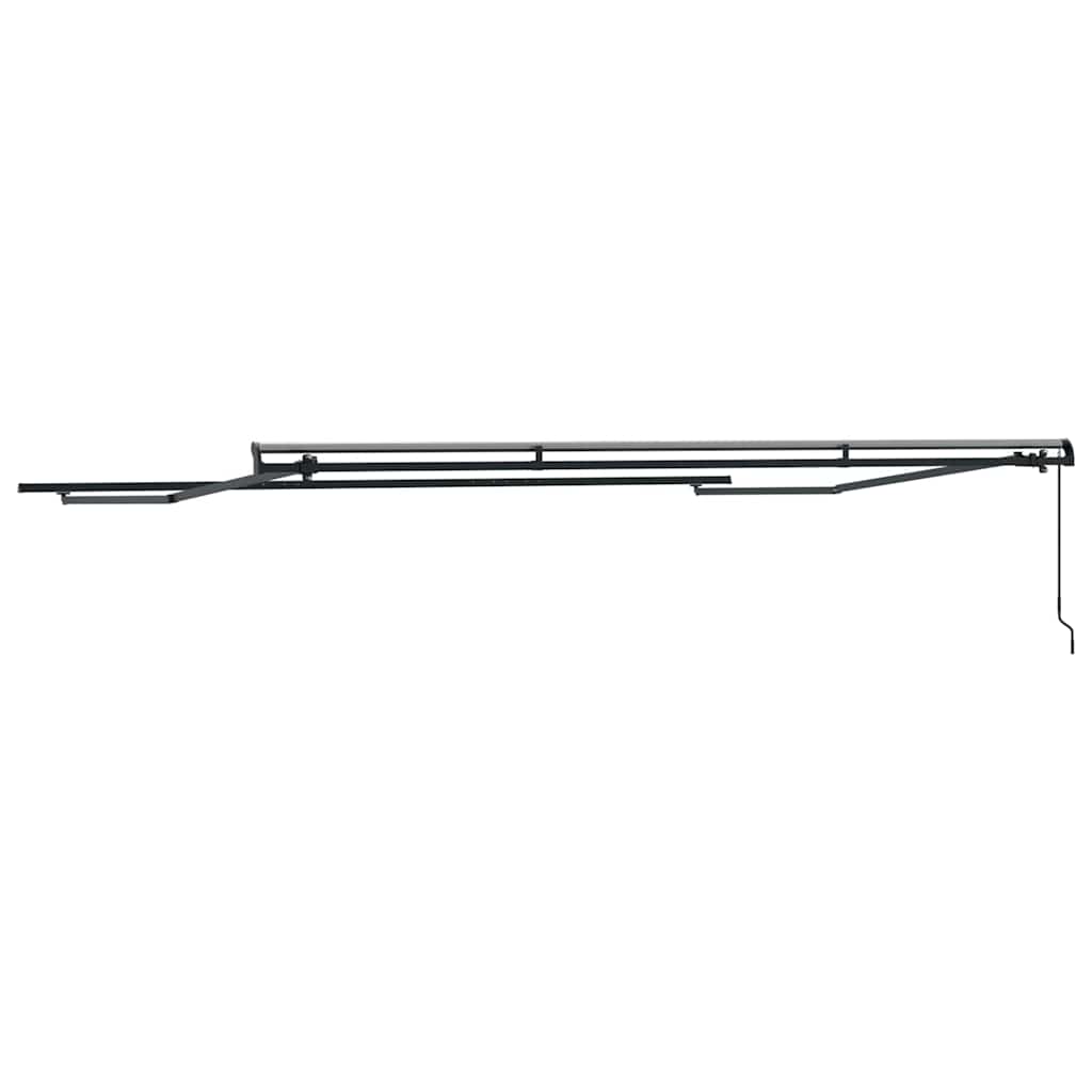 Awning Frame Manual Anthracite 500 x 300 cm Aluminium