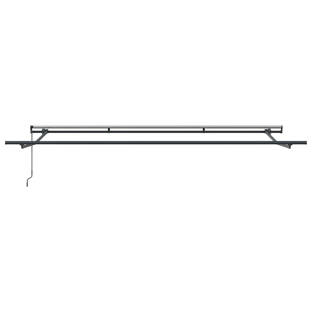 Awning Frame Manual Anthracite 500 x 300 cm Aluminium