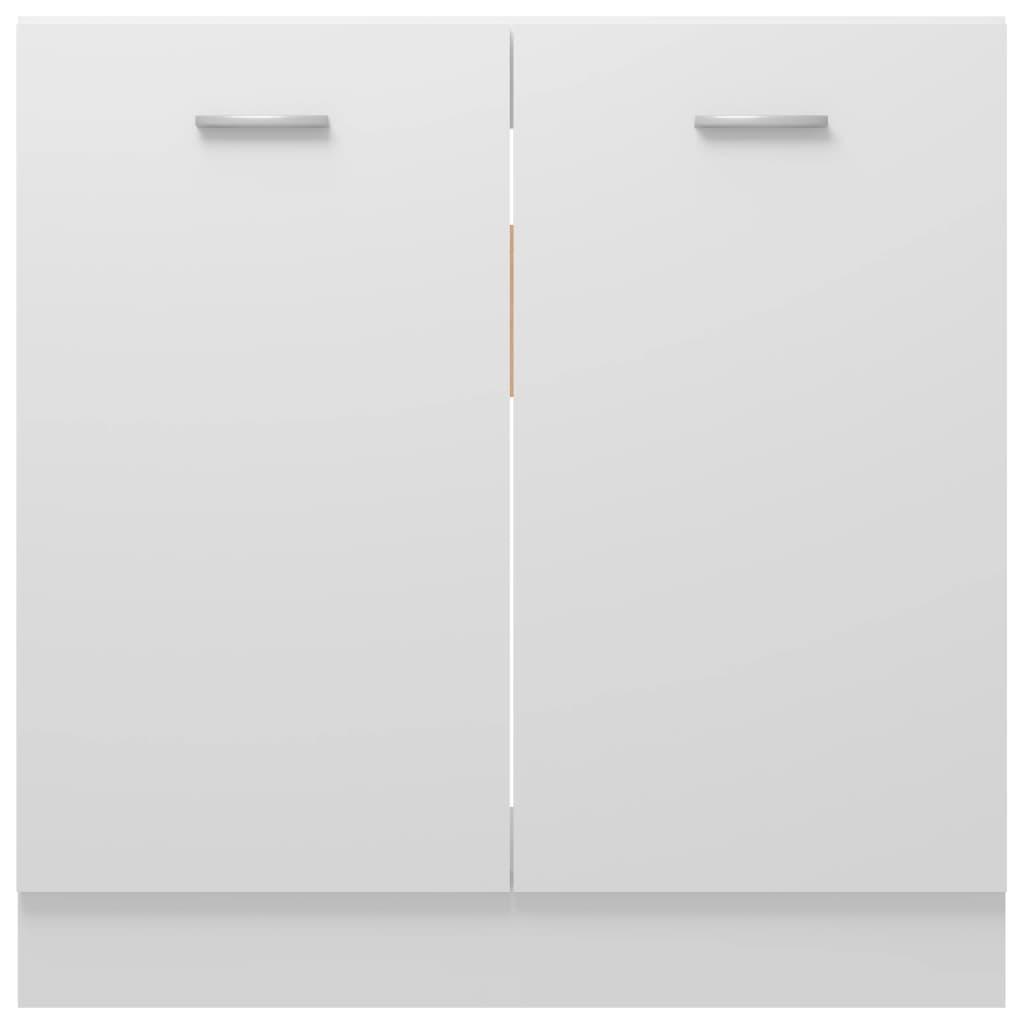 Sink Bottom Cabinet Lyon White 80x46x81.5 cm Engineered Wood