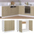 Sink Bottom Cabinet Sonoma Oak 80x46x81.5 cm Engineered Wood