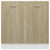 Sink Bottom Cabinet Sonoma Oak 80x46x81.5 cm Engineered Wood