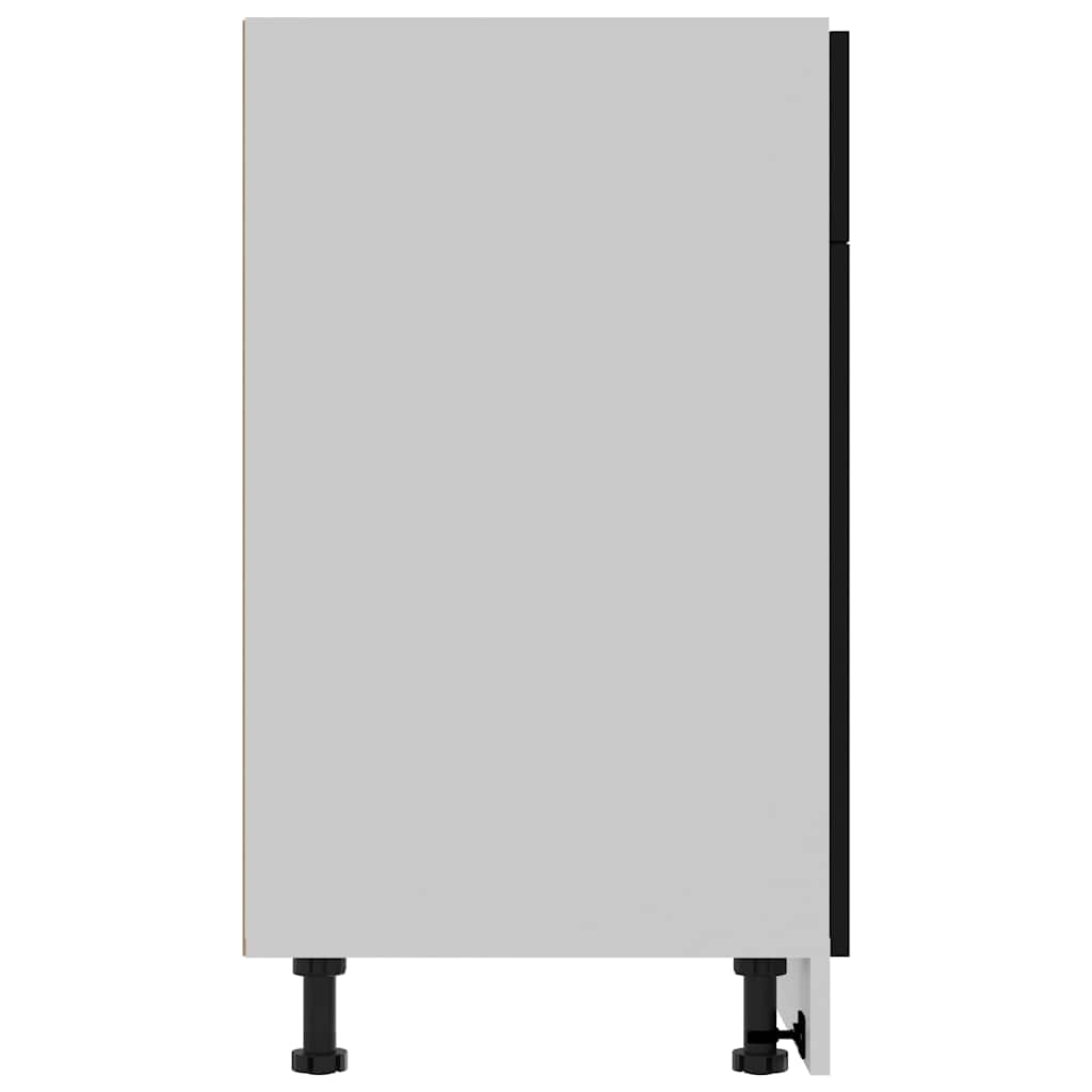 Drawer Bottom Cabinet Lyon Black 80x46x81.5 cm Engineered Wood