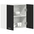 Hanging Cabinet Lyon Black 60x31x60 cm Engineered Wood