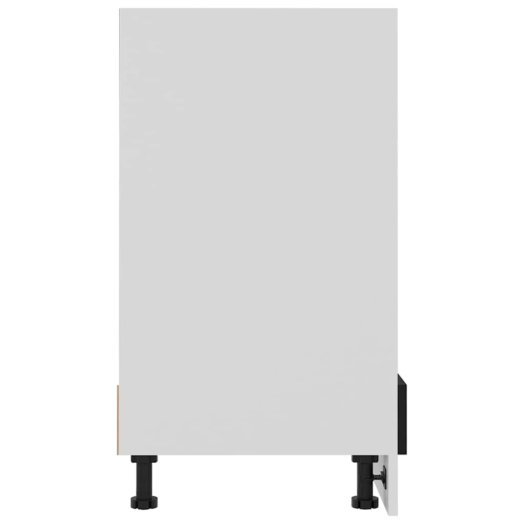 Oven Cabinet Lyon Black 60x46x81.5 cm Engineered Wood