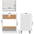 Oven Cabinet Lyon Concrete Grey 60x46x81.5 cm Engineered Wood