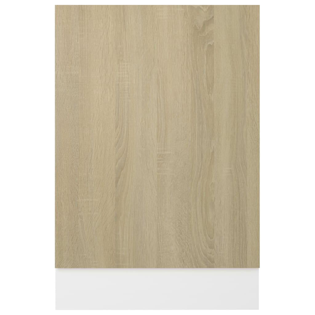 Dishwasher Panel Sonoma Oak 45x3x67 cm Engineered Wood
