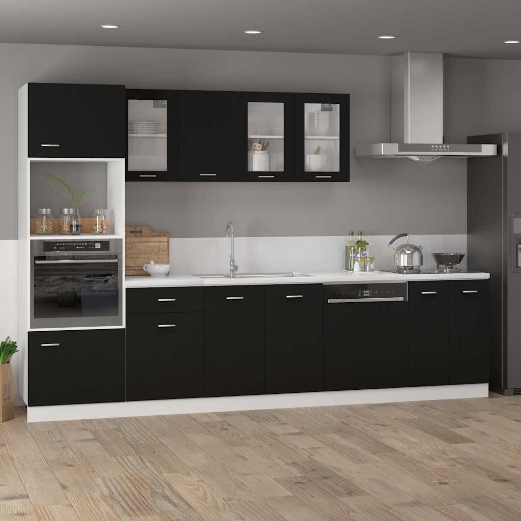 Dishwasher Panel Lyon Black 59.5x3x67 cm Engineered Wood