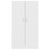 Book Cabinet White 82.5x30.5x150 cm Engineered Wood