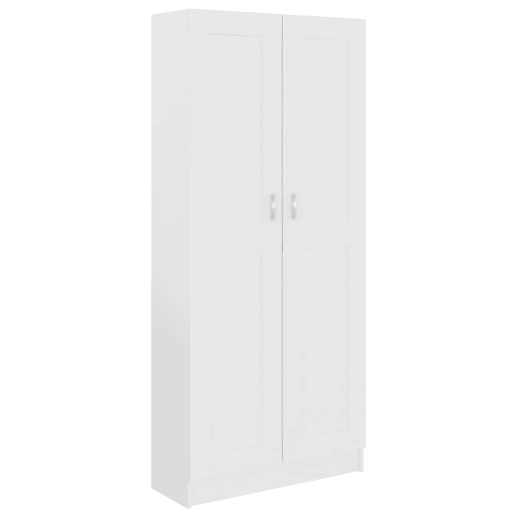Book Cabinet White 82.5x30.5x185.5 cm Engineered Wood