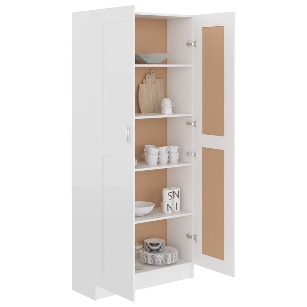 Book Cabinet White 82.5x30.5x185.5 cm Engineered Wood