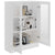 Vitrine Cabinet White 82.5x30.5x115 cm Engineered Wood